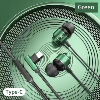 Magnētiskās sūkšanas vadu spēļu austiņas HiFi Bass Stereo L ligzda 3,5 mm Type-C Austiņas Mūzikas austiņas Tālrunim Datora mikrofona austiņas