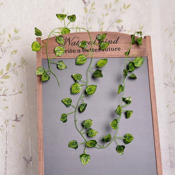 Green Vine Τεχνητά φυτά Διακόσμηση σπιτιού Κρεμαστά ψεύτικα λουλούδια Φύλλα γιρλάντας DIY για πάρτι γάμου Διακόσμηση κήπου εξωτερικού χώρου