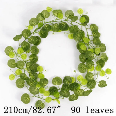 Zelena loza Umjetne biljke Kućni dekor Viseće lažno cvijeće Girlande Lišće Uradi sam za svatove Soba Ukras vrta Vanjski