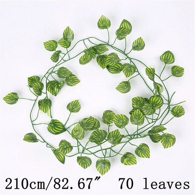 Zelena loza Umjetne biljke Kućni dekor Viseće lažno cvijeće Girlande Lišće Uradi sam za svatove Soba Ukras vrta Vanjski