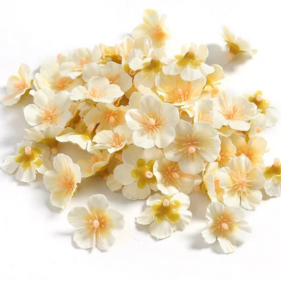 50 kom 2,5 cm Mini Daisy Umjetno cvijeće Svilene lažne cvjetne glave za kućnu dekoraciju vjenčanja DIY Dodaci za dekoraciju mladenkinog vijenca