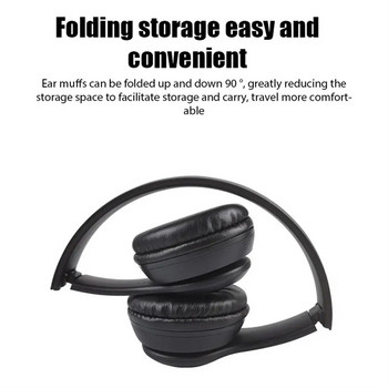 P47 Безжични слушалки На ухото Стерео слушалки По-дълго време за възпроизвеждане USB Зареждане за Смарт телефон Компютър Лаптоп