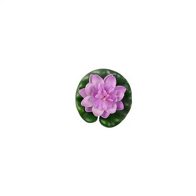 3/6/8gab Mākslīgie peldošie lotosa ziedi Peldošo dīķu dekors Reālistiskas putu ūdensrozes kāzu dārza viltotu augu dekorēšanai