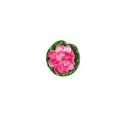 3/6/8gab Mākslīgie peldošie lotosa ziedi Peldošo dīķu dekors Reālistiskas putu ūdensrozes kāzu dārza viltotu augu dekorēšanai