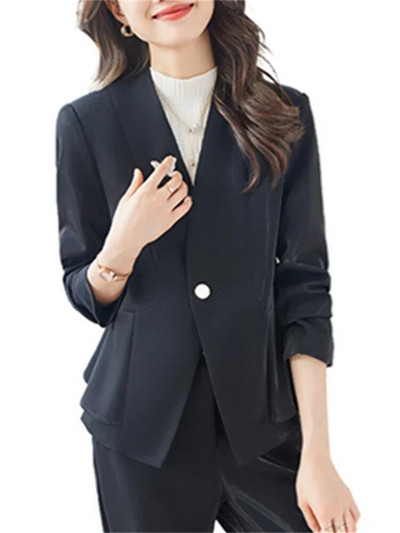 Yitimucengi elegantsed kaheosalised komplektid naiste 2023. aasta kostüümid, ühe nupuvajutusega, šikk bleiser, vabaaja pükskostüümid