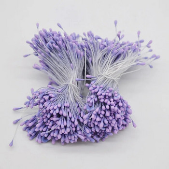 400/800/4000pcs 1,5mm Mini Pearl Flower Stamen Pistil Double Heads Wedding Home Decorations DIY Crafts Scrapbooking Fake Flowers