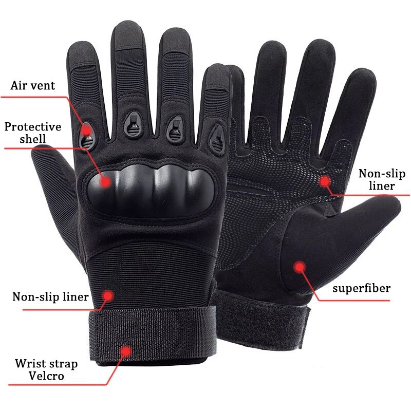Сензорен екран Армейски военни тактически ръкавици Пейнтбол Страйкбол Стрелба Бойни противоплъзгащи велосипедни Ръкавици с пълни пръсти с твърд кокал