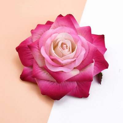 10Pcs 10CM Roses Head Wedding Decorative Biljke Zidni Diy Božićni ukrasi za dom Nevjesta Broš Umjetno cvijeće Jeftino