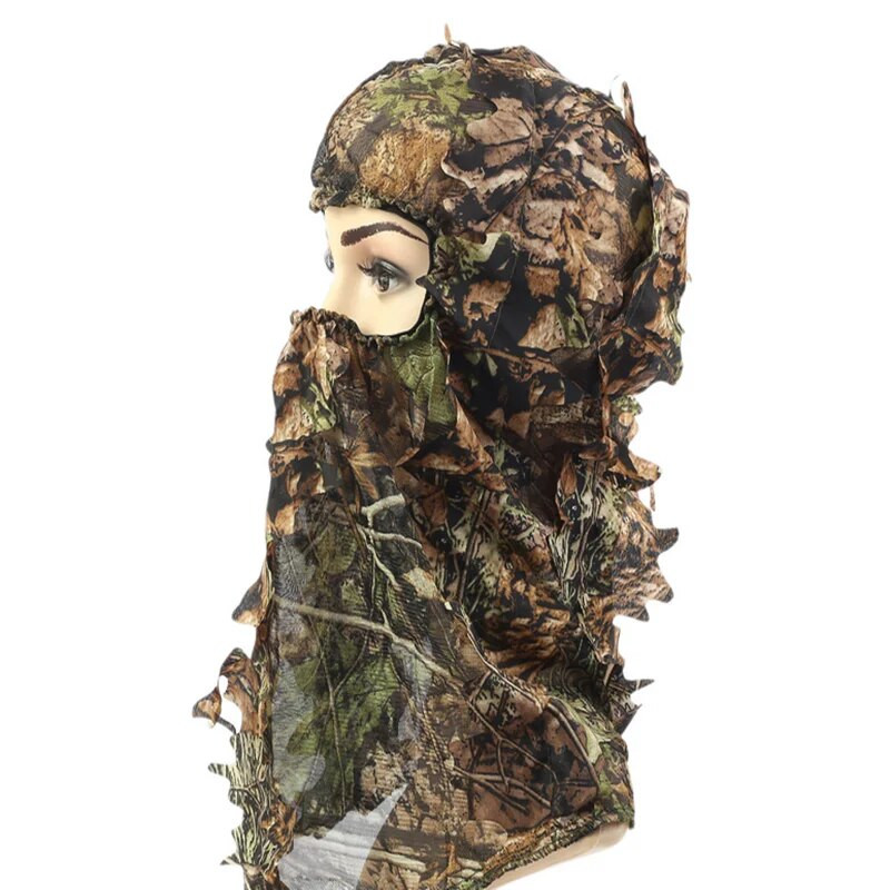 Taktička kamuflažna lovna 3D maska za lice s kapuljačom Pokrivala za glavu za ribolov na otvorenom Kamuflažna kapa Ghillie odijela Dodaci