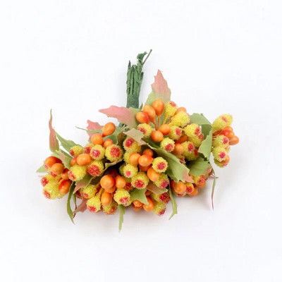 12 vnt perlų uogų dirbtinių kuokelių gėlė vestuvėms namų dekoravimui piestelė „pasidaryk pats“ vainikas „Scrapbooking Craft“ netikros gėlės