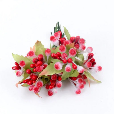 12 vnt perlų uogų dirbtinių kuokelių gėlė vestuvėms namų dekoravimui piestelė „pasidaryk pats“ vainikas „Scrapbooking Craft“ netikros gėlės