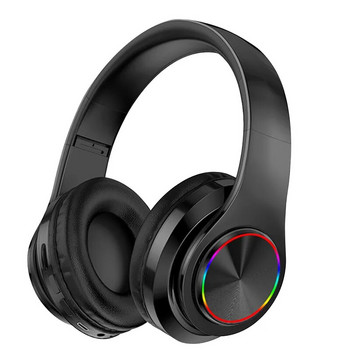 Bluetooth-съвместими 5.0 слушалки Безжични сгъваеми музикални слушалки Поддръжка на SD карта, компютър за игри Светещи спортни слушалки