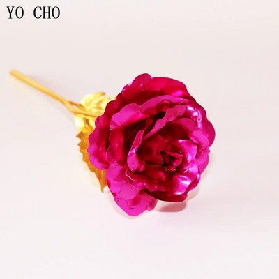 Igavese roosi värvilised galaktika kunstlilled, 24K kuldsed fooliumililled, armastuse aluskarbik sõbrapäeva kingituseks