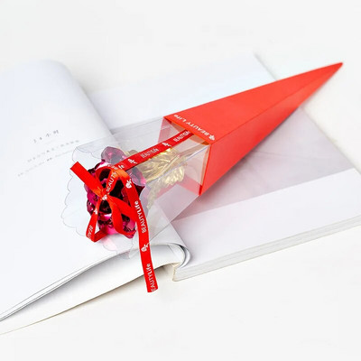 Igavese roosi värvilised galaktika kunstlilled, 24K kuldsed fooliumililled, armastuse aluskarbik sõbrapäeva kingituseks