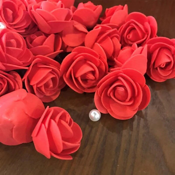 Παρτίδα 500τμχ Διάμετρος 3cm Αφρός Τριαντάφυλλο Τεχνητά Λουλούδια Κουτί δώρων Diy Γάμος Χριστουγεννιάτικη διακόσμηση σπιτιού Υλικά τέχνης