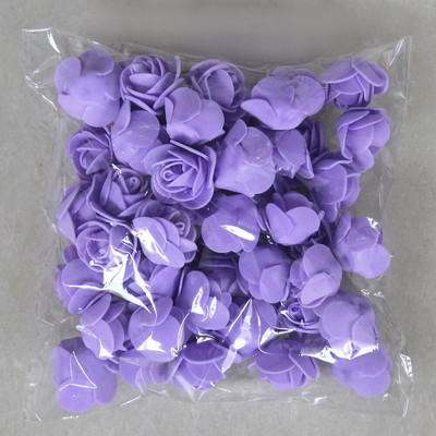 Lot 500Pcs Promjer 3cm Ruža od pjene Umjetno cvijeće Kutija za darove Diy Vjenčanje Božićni kućni dekor umjetnički materijali