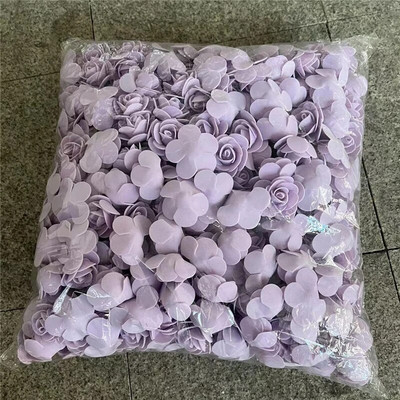 Lot 500Pcs Promjer 3cm Ruža od pjene Umjetno cvijeće Kutija za darove Diy Vjenčanje Božićni kućni dekor umjetnički materijali