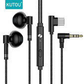 KUTOU slušalice 3.5MM In-Ear HIFI Stereo slušalice s mikrofonom Žičane slušalice za Xiaomi Redmi Huawei računalo Smartphone