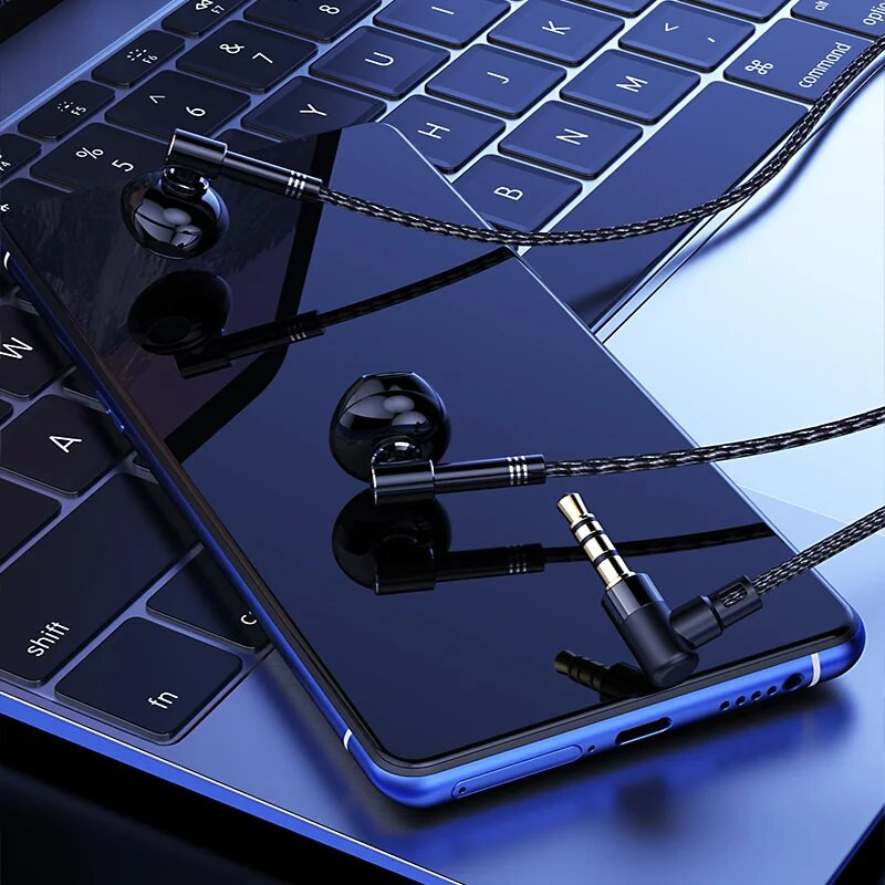 KUTOU slušalice 3.5MM In-Ear HIFI Stereo slušalice s mikrofonom Žičane slušalice za Xiaomi Redmi Huawei računalo Smartphone