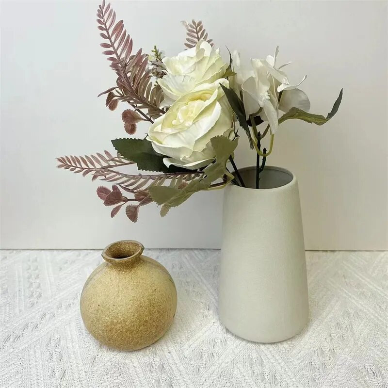 Jesenski umjetni cvijet Svileni božur Veliki buket ruža Lažni cvijet za svadbeni stol Poklon Božićna torta za zabavu Boho kućni DIY dekor