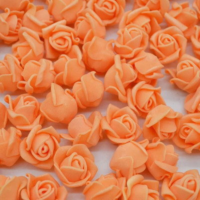 50/100/200 buc 2 cm mini trandafir din spumă pentru urs capete de flori artificiale cutie de cadouri artizanală pentru nuntă coroană decorativă decor acasă