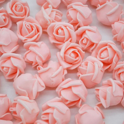 50/100/200 buc 2 cm mini trandafir din spumă pentru urs capete de flori artificiale cutie de cadouri artizanală pentru nuntă coroană decorativă decor acasă