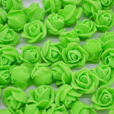 50/100/200 buc 2 cm mini trandafir din spumă pentru urs capete de flori artificiale cutie de cadouri artizanală pentru nuntă coroană decorativă decor acasă