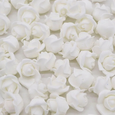 50/100/200 buc 2 cm mini trandafir din spumă pentru urs capete de flori artificiale cutie de cadouri artizanală pentru nuntă coroană decorativă decor acasă