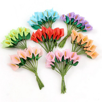 Μίνι τεχνητά λουλούδια PE αφρός ψεύτικο λουλούδι για διακόσμηση σπιτιού Διακόσμηση πάρτι γάμου DIY Craft Γιρλάντα λευκώματος δώρου