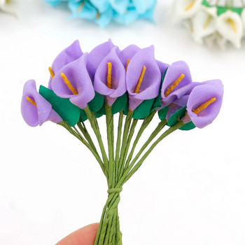 Μίνι τεχνητά λουλούδια PE αφρός ψεύτικο λουλούδι για διακόσμηση σπιτιού Διακόσμηση πάρτι γάμου DIY Craft Γιρλάντα λευκώματος δώρου