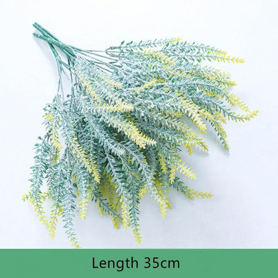 Mākslīgie ziedi Flocked Plastmasas lavandas saišķis Viltus augi Kāzu dekors Līgavas pušķis iekštelpu āra mājas dekorēšana