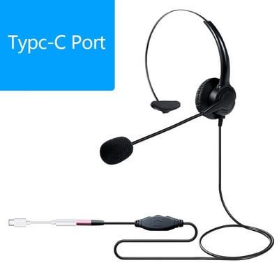 XD018 skambučių centro laisvų rankų įranga su mikrofono aptarnavimo ausinėmis Telefonu laidine telefono ausine ištraukiama galvos juosta Eismo kompiuteris