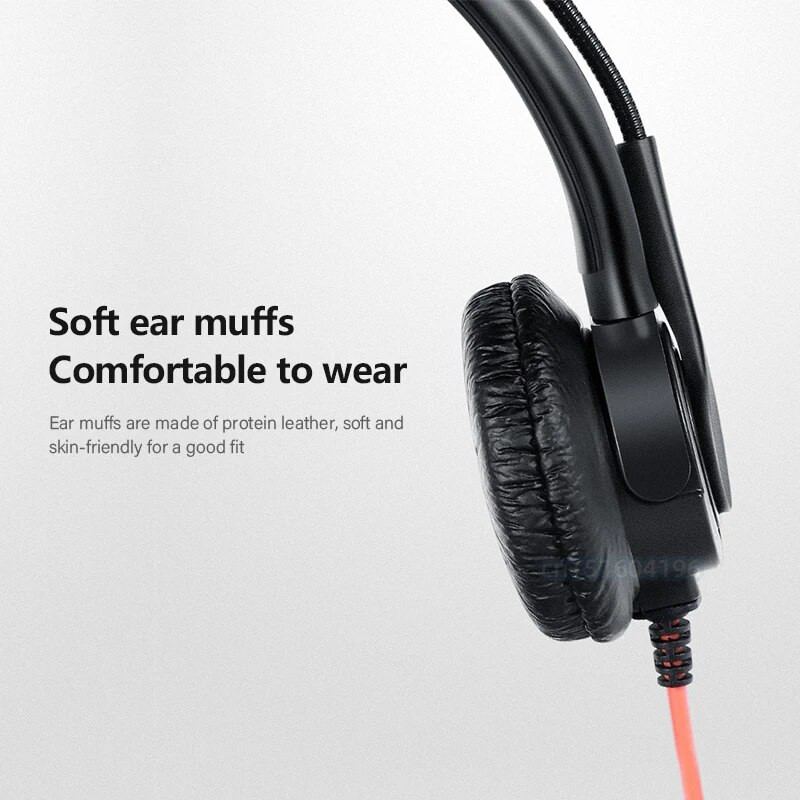 XD018 skambučių centro laisvų rankų įranga su mikrofono aptarnavimo ausinėmis Telefonu laidine telefono ausine ištraukiama galvos juosta Eismo kompiuteris