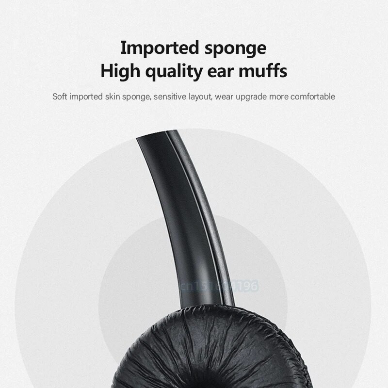 XD018 skambučių centro laisvų rankų įranga su mikrofono aptarnavimo ausinėmis Telefonu laidine telefono ausine ištraukiama galvos juosta Eismo kompiuteris