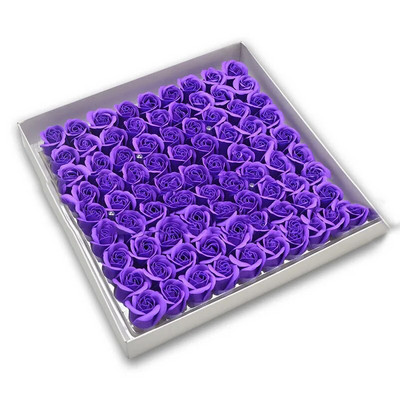 81db/tétel Rose Bath Body Virág Virágos Szappan Illatos Rózsa Virág Esszenciális Esküvői Valentin-napi Ajándék Virágtartó