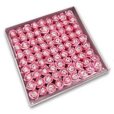 81db/tétel Rose Bath Body Virág Virágos Szappan Illatos Rózsa Virág Esszenciális Esküvői Valentin-napi Ajándék Virágtartó