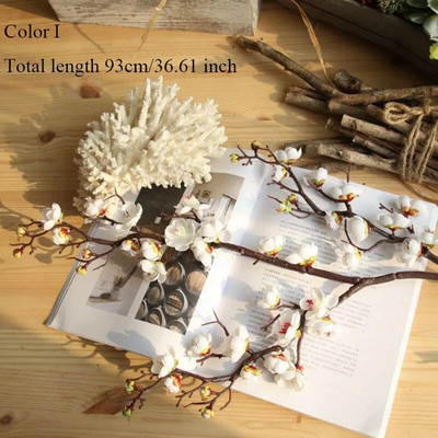 Šljiva Trešnjini cvjetovi Umjetno svileno cvijeće Flores Sakura grane drveća Kućni stol Dnevni boravak Dekor DIY Dekoracija vjenčanja