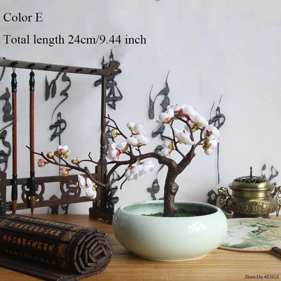 Šljiva Trešnjini cvjetovi Umjetno svileno cvijeće Flores Sakura grane drveća Kućni stol Dnevni boravak Dekor DIY Dekoracija vjenčanja