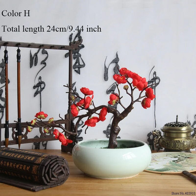 Šljiva Trešnjini cvjetovi Umjetno svileno cvijeće Flores Sakura grane drveća Kućni stol Dnevni boravak Dekor DIY Dekoracija vjenčanja