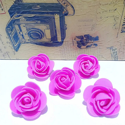 25-250 kom. Umjetne glavice ruža od pjene 3,5 cm Umjetno cvijeće za medvjedić ruže Poklon za Valentinovo Svadbena zabava Cvjetni ukrasi