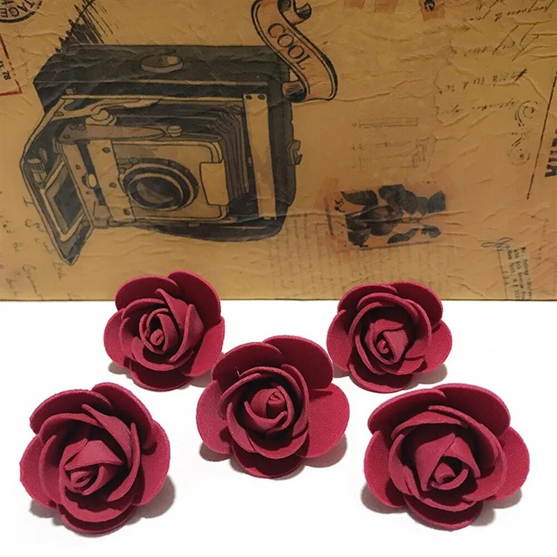 25-250 kom. Umjetne glavice ruža od pjene 3,5 cm Umjetno cvijeće za medvjedić ruže Poklon za Valentinovo Svadbena zabava Cvjetni ukrasi