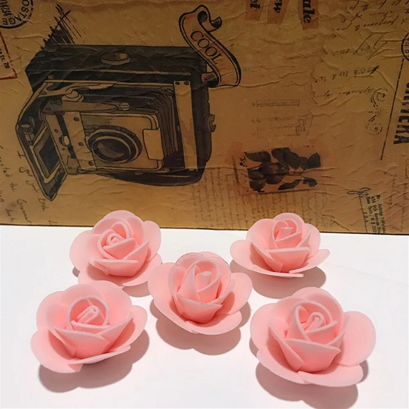 25-250 kom. Umjetne glavice ruža od pjene 3,5 cm Umjetno cvijeće za medvjedić ruže Poklon za Valentinovo Svadbena zabava Cvjetni ukrasi
