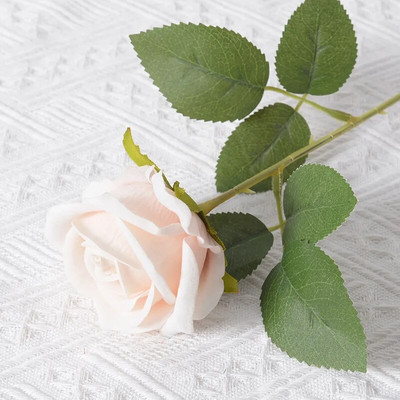 5/10 tk Kaunid sametist kunstroosililled Pulmad Kodu Lauakaunistus Pikk kimp Korralda võlts taim Valentinipäeva kingitus