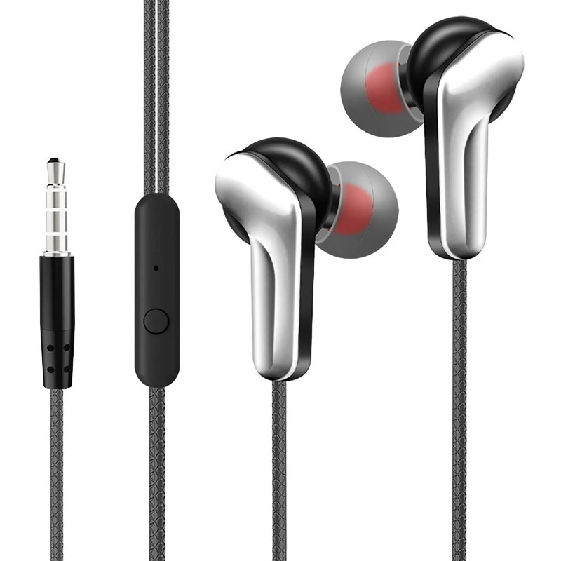 Nemokamas prekių pristatymas ausinės su laidais į ausis Ausinės su ausinėmis 3,5 mm laidinės ausinės telefonams, kompiuteriniams žaidimams, didmeninė prekyba