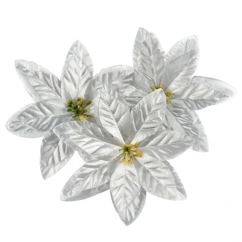 10 komada 14 cm flanel velike umjetne ruže cvjetne glavice za kućnu dekoraciju vjenčanja Scrapbooking DIY božićno drvce Svileno cvijeće