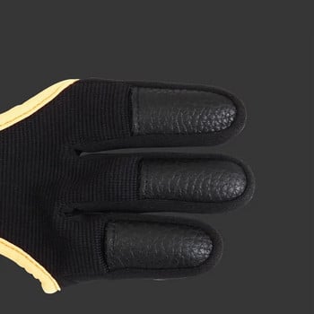 Външни ръкавици за стрелба с лък с 3 пръста Ергономичен дизайн Удебелен регулируем неплъзгащ се протектор Аксесоари за стрелба с лък Drop Shipping