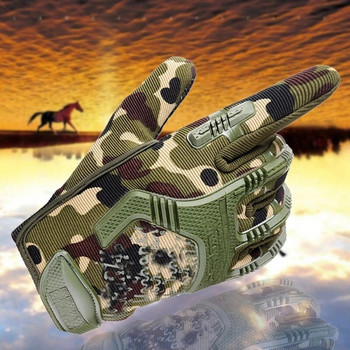 Tactical Military Gloves Half Finger Paintball Airsoft Shot Combat Anti-Skid Men Bicycle Full Finger Gloves Protective Gear