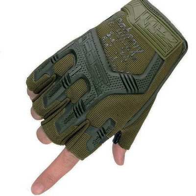 Mănuși militare tactice cu jumătate de deget Paintball Airsoft Shot Combat Anti-alunecare Bărbați Mănuși cu degetul complet Echipament de protecție