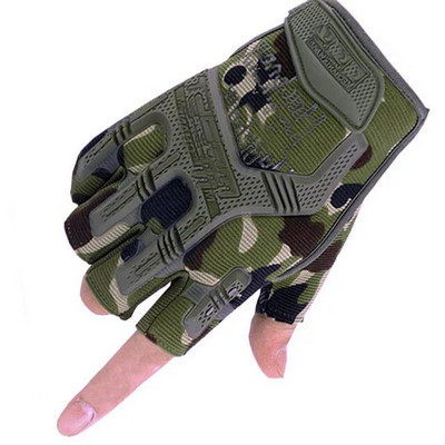 Mănuși militare tactice cu jumătate de deget Paintball Airsoft Shot Combat Anti-alunecare Bărbați Mănuși cu degetul complet Echipament de protecție