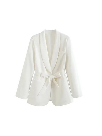 Ljetno odijelo 2023. Žensko odijelo za Europu i Sjedinjene Države, ležerne hlače širokih nogavica s remenom, dvodijelni sako s jednim gumbom